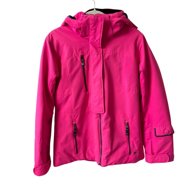 Obermeyer Squall Jacket Hot Pink Winter Ski Snowboard Thermore Women's 8 - Picture 1 of 14